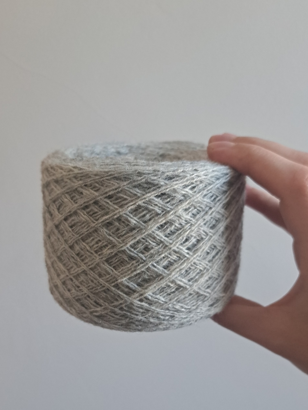 Pure Lambswool Light Grey Sport Weight Yarn, 315g